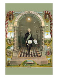 Symbols Masonic - Washington As a Master Mason