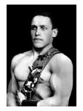 Russian Wrestler with Medals