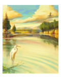Lake Scene with Heron