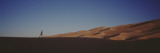 Runner Jogging in the Park  Great Sand Dunes National Monument  Colorado  USA