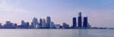 Buildings along Waterfront  Detroit  Michigan  USA