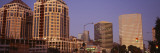 Buildings Lit Up at Night  New City Center  Alameda County  Oakland  California  USA