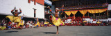Folk Dancers in a Festival  Thimphu Tshechu  Thimphu Bhutan
