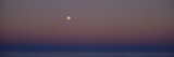 Moon Setting over Fog  Oregon  USA