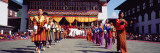 Folk Dancers in a Festival  Thimphu Tshechu  Thimphu Bhutan