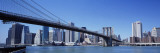 Skyscrapers in a City  Brooklyn Bridge  New York  USA