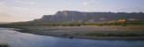 River Flowing in Front of Mountains  Draa River Valley  Casbah  Morocco  Africa