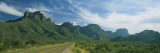 Highway Passing Through a Landscape  Big Bend National Park  Texas  USA