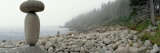 Cairn on the Rocky Beach  Acadia National Park  Maine  USA