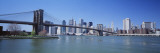 Skyscrapers in a City  Brooklyn Bridge  New York  USA