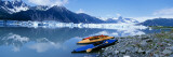 Kayaks by the Side of a River  Alaska  USA