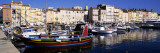 Boats Moored at a Dock  St Tropez  Provence  France