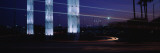 Light Sculptures Lit Up at Night  Lax Airport  Los Angeles  California  USA
