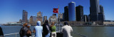 Tourists Standing on a Boat  Manhattan  New York  USA