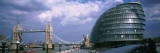 Government Building near a Bridge  Town Hall  Tower Bridge  London  England