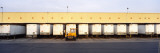 Vehicle Trailers in a Row Parked at a Terminal  Barstow  California  USA