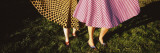 Two Women Standing  California  USA