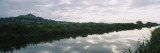 Reflection of Clouds in the River  River Brue  Glastonbury Tor  Glastonbury  Somerset  England