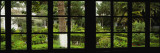 Formal Garden Through a Window  Hosteria La Cienega  Latacunga  Cotopaxi  Ecuador