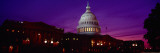 Capitol Building Lit Up at Twilight  Washington DC  USA