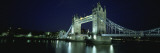 Bridge Across a River  Tower Bridge  Thames River  London  England