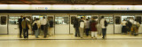 People Entering in a Subway Train  Central Station  Hong Kong Island  Hong Kong