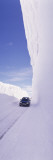 Jeep Moving in Snow  Breidadalsheidi  Iceland