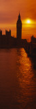 Big Ben at Sunset  House of Parliament  London  England