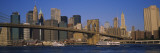 Brooklyn Bridge  East River  Manhattan  New York City  New York  USA