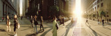 Group of People Walking on the Street  Montgomery Street  San Francisco  California  USA