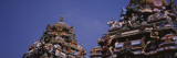 Statues of Hindu Gods on the Roof of Arulmigu Kapaleeswarar Temple  Chennai  Tamil Nadu  India
