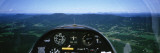Mountain Range Through a Cockpit of an Airplane  Green Mountains  Vermont  USA