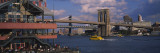 Brooklyn Bridge  East River  Manhattan  New York City  New York  USA