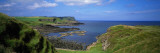 Lush Green Coastal Cliffs  Blue Sea  Northern Ireland