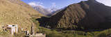 Ruins of a Village with Mountains  Atlas Mountains  Marrakesh  Morocco