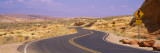 Winding Road Passing Through a Landscape  Valley of Fire State Park  Nevada  USA
