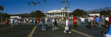 Group of People Walking Outside a Stadium  Rose Bowl Stadium  Pasadena  Los Angeles County