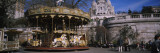Carousel in Front of a Basilica  Basilique Du Sacre Coeur  Montmartre  Paris  Ile-De-France  France