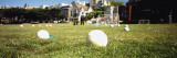 Soccer Balls in a Soccer Field  San Francisco  California  USA