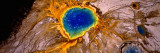 Aerial View of a Hot Spring  Grand Prismatic Spring  Yellowstone National Park  Wyoming  USA