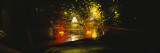 Taxi in the Rain at Night  San Francisco  California  USA
