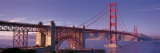 Suspension Bridge at Dusk  Golden Gate Bridge  San Francisco  Marin County  California  USA