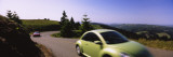 Two Cars on a Road  Mt Tamalpais  Marin County  California  USA