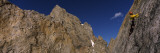 Man Climbing Up a Mountain  Grand Teton  Grand Teton National Park  Wyoming  USA