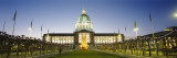 Christmas Tree Lit Up in Front of a Building  City Hall  San Francisco  California  USA