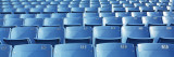 Empty Blue Seats in a Stadium  Soldier Field  Chicago  Illinois  USA