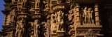 Sculptures on Wall of Temple  Khajuraho Temple  Chhatarpur District  Madhya Pradesh  India