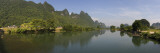 Reflection of Mountains in a River  Yulong River  Guangxi Zhuangzu  China