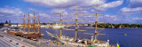 Ships Anchored in the Sea  Stadsgarden  Stockholm  Sweden