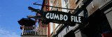 Signboard Outside of Restaurant  Gumbo File Restaurant  French Market  New Orleans  Louisiana